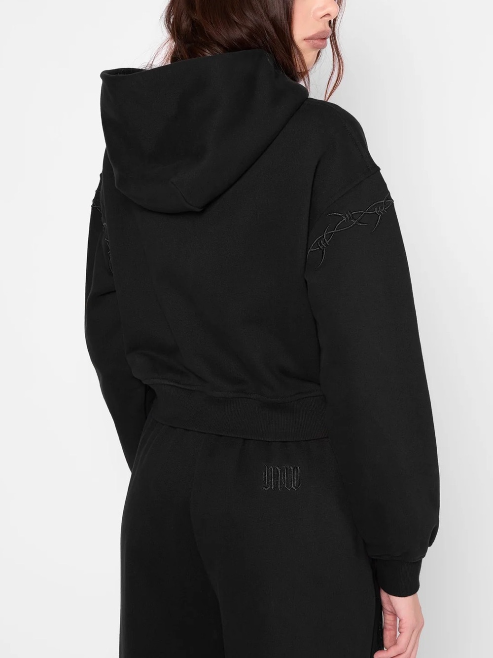 Mary Wyatt London | IMMURE CROPPED ZIP HOODIE XL - Picture 2 of 3